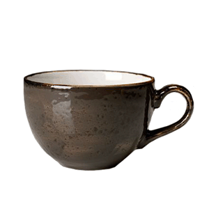 картинка Чашка чайная 340мл. D=10,H=24.5,L=52,B=38см. серый«Крафт» фарфор 
