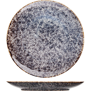картинка Тарелка D=25.4см фарфор сине-серый «Стоун» 