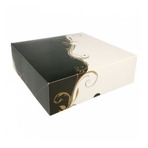 картинка Коробка для торта  23x23x7,5см картон, белая - 1 шт  GDP 