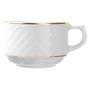 картинка Чашка чайная 190мл D=8,H=5.5,L=10см «Афродита» белый,золотой 