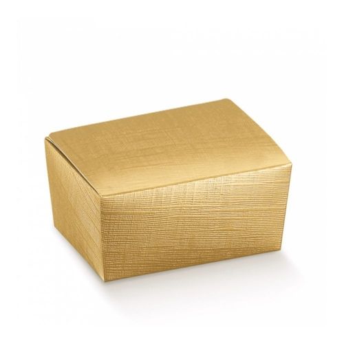 картинка Коробка д/ конд. изделий 250 г, 11,5х7,5х5 см золотая, картон,(цена за уп=100шт) Garcia D. 