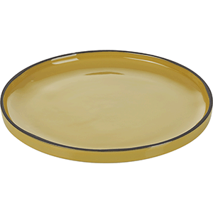 картинка Тарелка D=150,H=15мм для хлеба «Карактер» керамика, желт. 