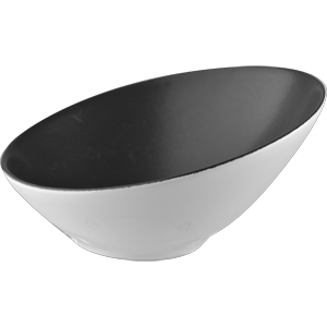 картинка Салатник 335мл D=18,H=8.5см «Даск» черный,белый 