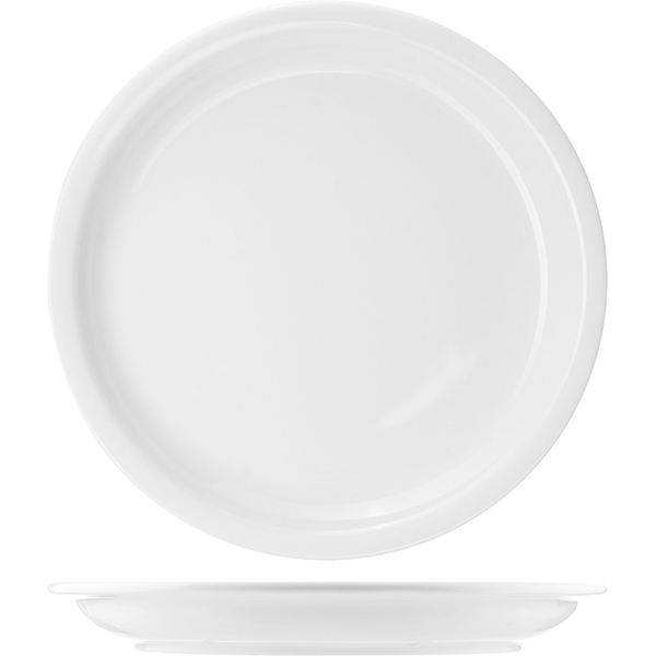 картинка Тарелка пирожковая D=16.5см белый «Америка» фарфор 