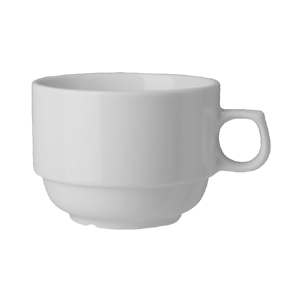 картинка Чашка чайная 250мл. D=8.5,H=6,L=11см.«Прага» фарфор белый 