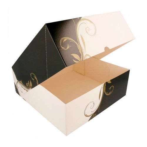 картинка Коробка для торта  275 г/см2,  28x28x10 CM картон, белая - 1 шт  Garcia D. 