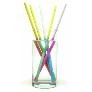картинка Трубочки без изгиба L=25,5см D=7,H=320,L=190,B=40мм разноцветн.100шт 