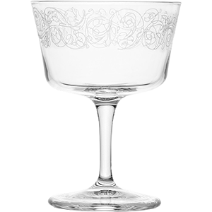 картинка Шампанское-блюдце 220мл.D=90,H=124мм «Новеченто Либерти» стекло,прозр. 