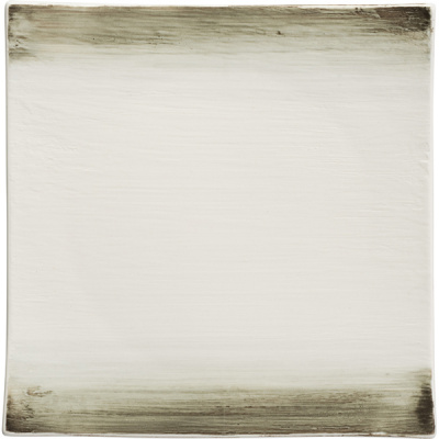 картинка Тарелка квадратная H=31,L=196,B=196мм «Айсио» фарфор,белый,серый 