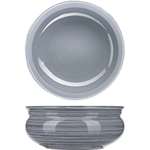 картинка Тарелка глуб.500мл. D=14,H=6см.«Пинки» керамика серый 