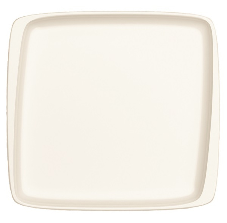 картинка Тарелка квадр. 320*300 мм. без полей Белый 2 Чойс, форма Мув 