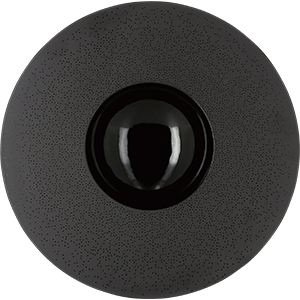 картинка Тарелка с широк.краем D=30.3см серый,черный «Солид» фарфор 