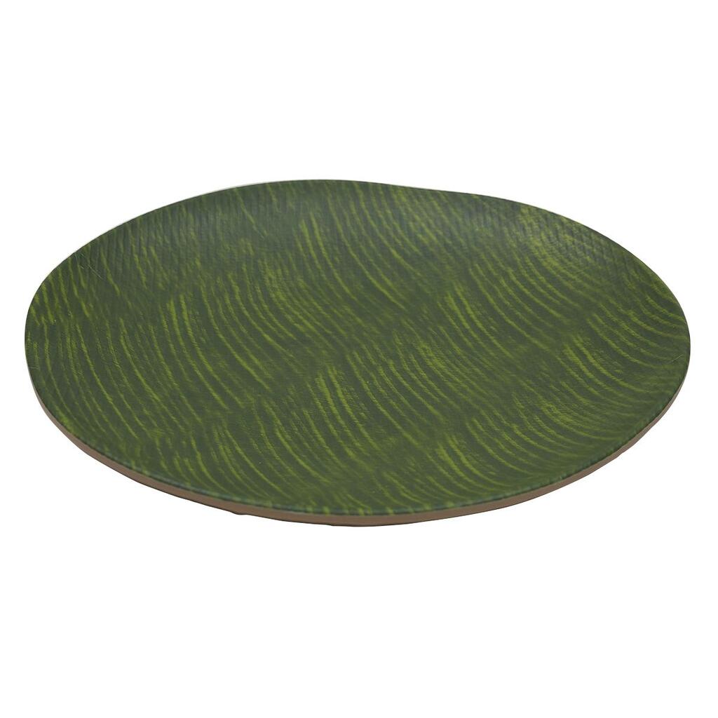 картинка Блюдо 26*3,5 см круглое Green Banana Leaf пластик меламин 