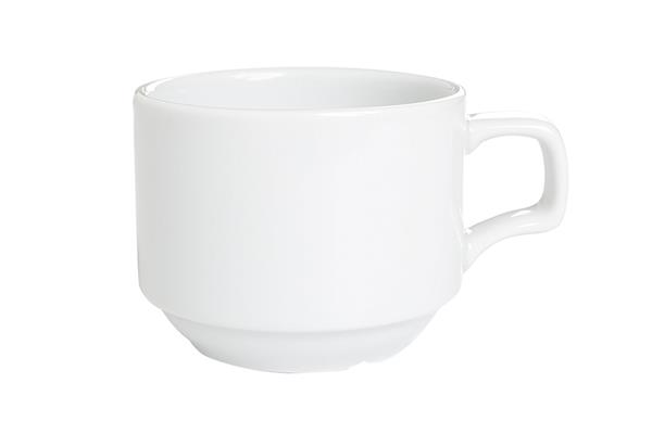 картинка Чашка чайная, стопируемая, 180мл, Белый SOLEY 