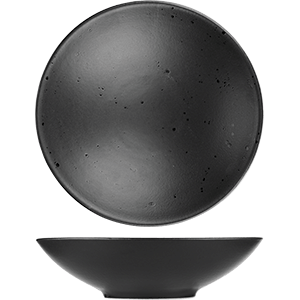 картинка Тарелка D=21см «Оникс» керамика, черный 