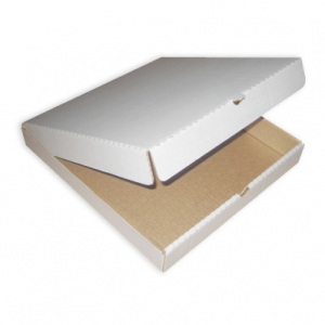 картинка Коробка для пиццы 350*350*40 мм. белая 