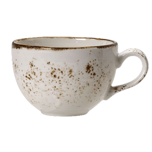 картинка Чашка кофейная 85мл. D=6.5,H=5,L=8.5см. белый «Крафт» фарфор 