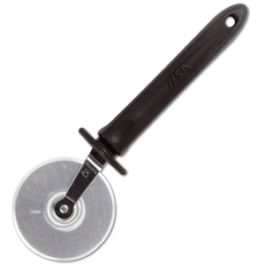 картинка Нож для пиццы D=6,L=19см сталь,пластик черный,металлич. 