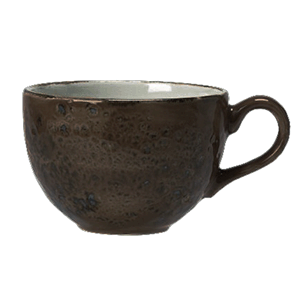 картинка Чашка кофейная 85мл. D=6.5,H=5,L=8.5см. серый «Крафт» фарфор 