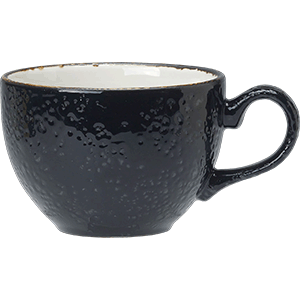картинка Чашка чайная 228мл.D=9,H=6см.«Крафт лакрица» черный 