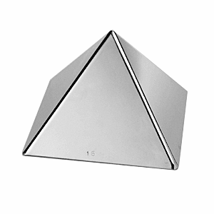 картинка Форма конд. «Пирамида» H=10.5,L=12,B=12см сталь нерж. металлич. 