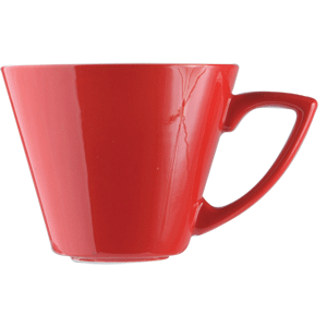 картинка Чашка чайная 340мл D=11,H=9,L=14см «Фиренза ред» красный,белый 