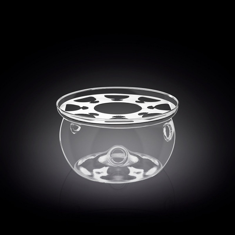 картинка Подставка для подогрева чайника 11*7,5 см стеклянная Thermo Glass Wilmax 