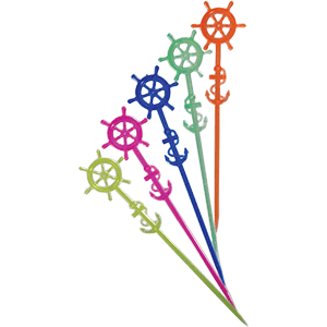 картинка Мешалка «Наутилус» L=17.5см разноцветн.[100шт] полистирол 
