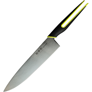 картинка Нож «Шеф» L=20см сталь нерж.,полипроп.металлич.,зелен. 