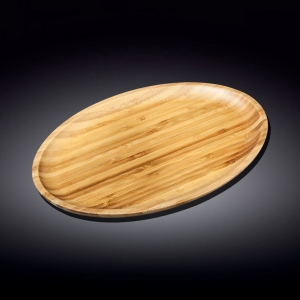 картинка Блюдо для подачи овальн. 35,5*24,5 см, бамбук Wilmax 