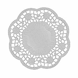 картинка Настол.подкладки круж. 1000шт бумага D=10,H=4,L=22,B=10см белый 