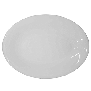 картинка Блюдо овальное H=3,L=33,B=23.5см белый «Это» фарфор 
