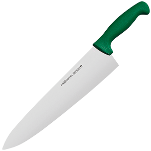 картинка Нож поварской L=43.5/28.5,B=6.5см зелен. 