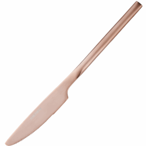 картинка Нож столовый «Саппоро бэйсик» сталь нерж.,L=22см,роз. золото,матовый 
