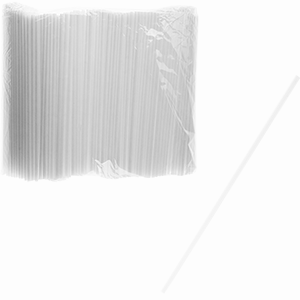 картинка Трубочки без изгиба 1000шт D=0.3,L=21см белый 