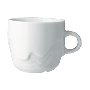 картинка Чашка кофейная 110мл.D=6.1,H=5.5,B=8.2см.«Мелодия» фарфор белый 