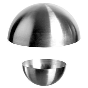 картинка Форма конд. «Полусфера» D=12,H=7,L=12.5,B=12.5см сталь нерж. металлич. 