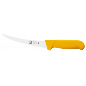картинка Нож обвалочный 150/285 мм. изогнутый (гибкое лезвие) желтый Poly Icel 