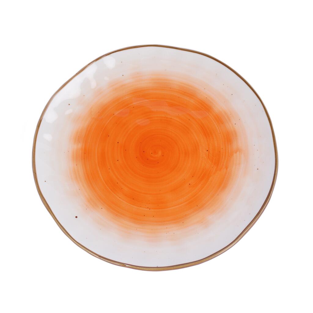 картинка Тарелка d 19 см оранжевая фарфор "The Sun Eco" 