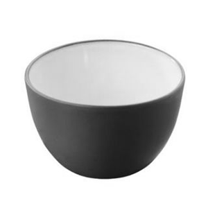 картинка Салатник 300мл D=10,H=7см черный,белый фарфор 