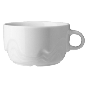 картинка Бульон.чашка с ручкой 320мл. H=6,L=12.5,B=10.3см.«Мелодия» фарфор белый 