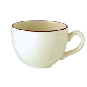 картинка Чашка чайная 180мл D=8,H=5.5,L=11см «Кларет» бежев.,бордо 