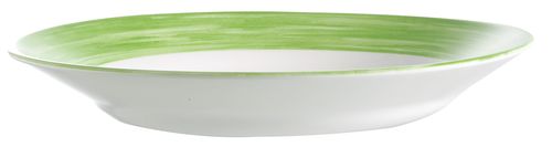 картинка Тарелка d=225 мм. суповая зеленый край Браш 