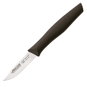 картинка Нож для чистки овощей и фруктов L=7см «Нова» черный 