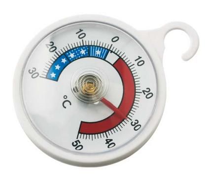 картинка Термометр для холодильника (-30 ° C +50 ° C) цена деления 1°C круглый  