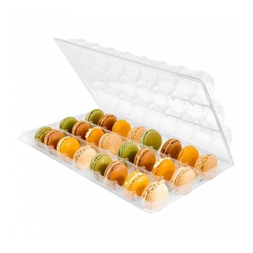 картинка Упаковка с отделениями для 24 макарон, печенья, конфет 20x30x5 CM CM PET - 1  шт. Garcia D 