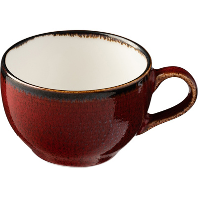 картинка Чашка чайная 120мл «Джаспер» фарфор,белый,красный 