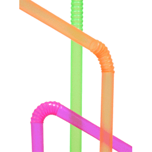 картинка Трубочки со сгибом неоновые D=5,L=240мм разноцветн.250шт 