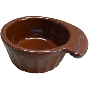 картинка Кокотница 200мл D=12,H=4.3см «Ностальгия» керамика коричнев. 
