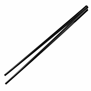 картинка Китайские палочки 10пар,многор. L=27см, пластик, H=280,L=80,B=15мм, черный 